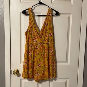 Yellow floral jumper